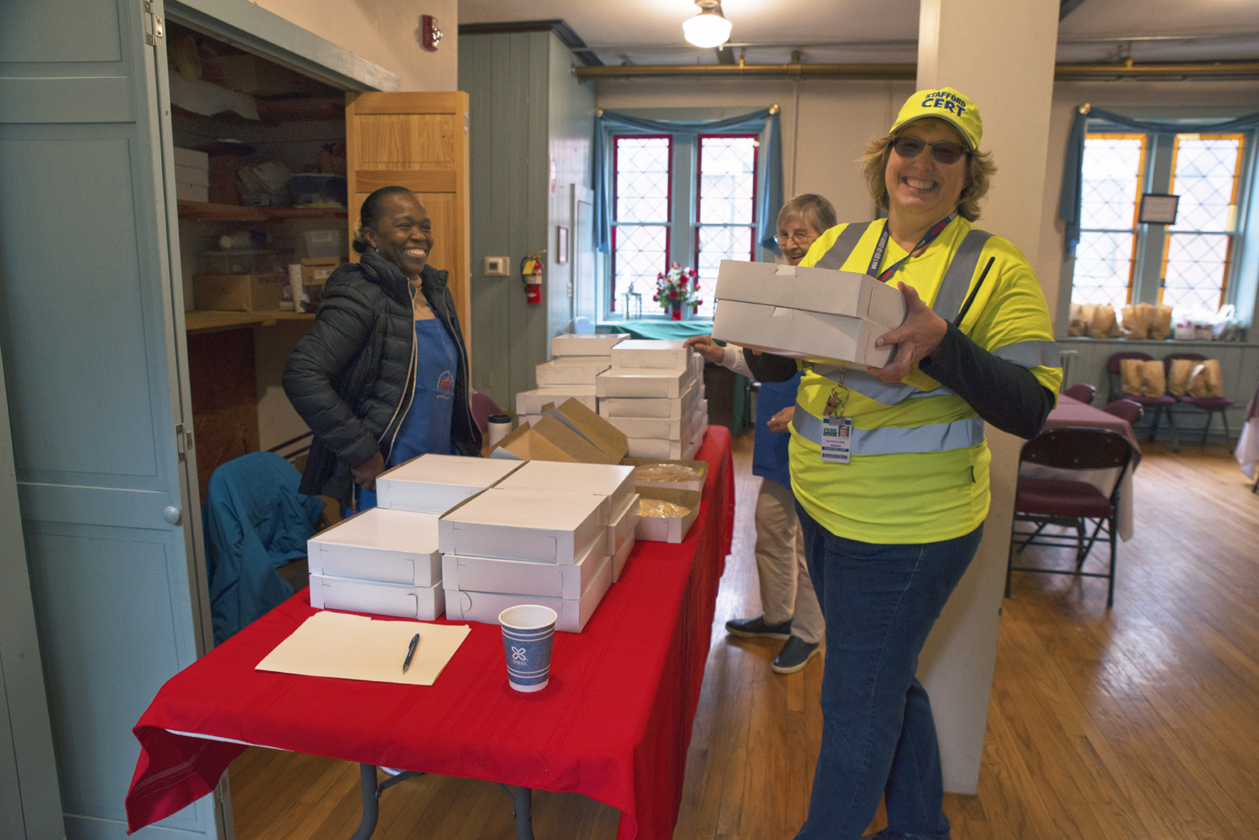 people working together at grace episcopal church in stafford springs